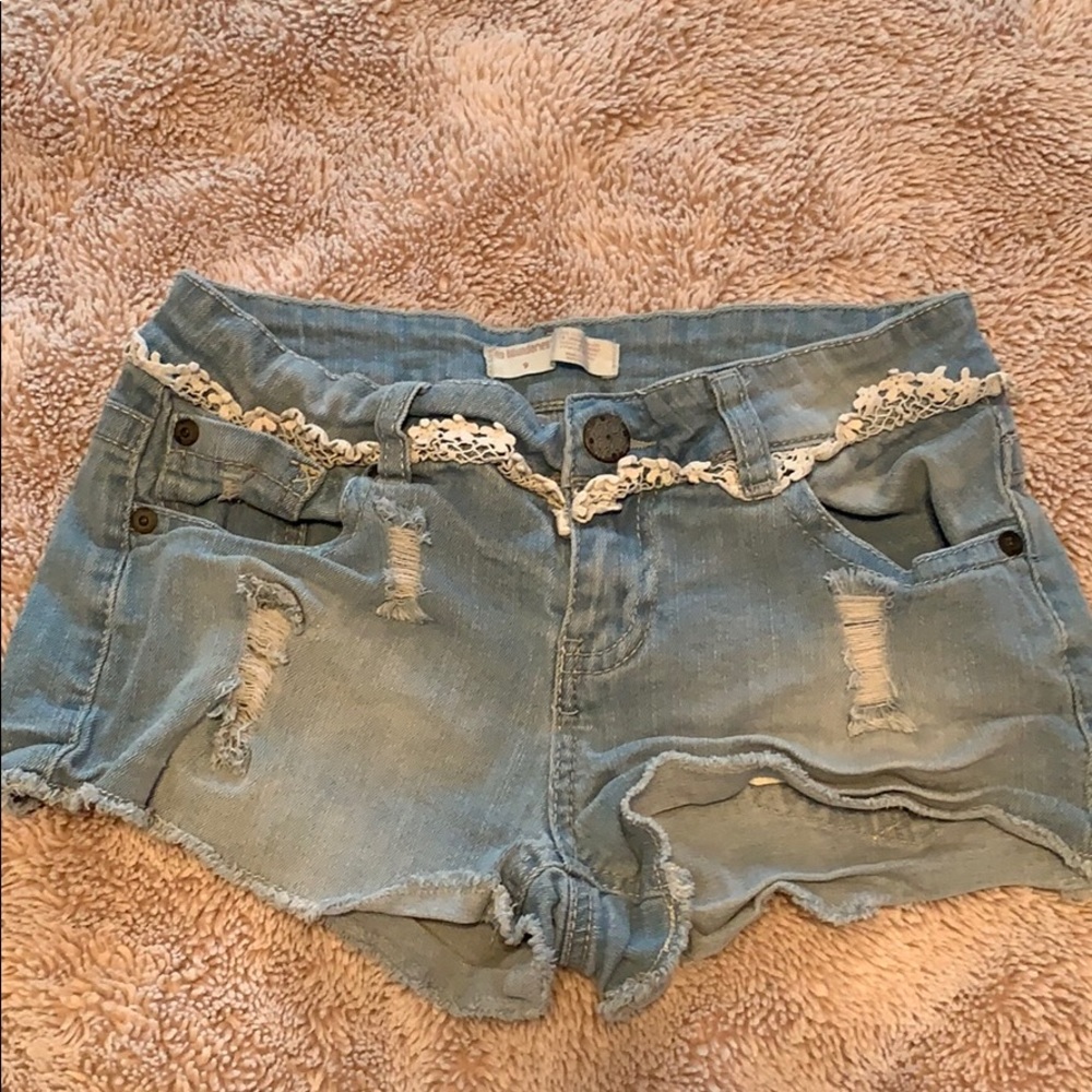 Blue jean shorts. Small!